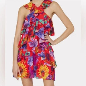 NWT Milly Lexi Wildflower Dress Mini Floral Size 2